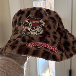 Ed Hardy Leopard bucket hat